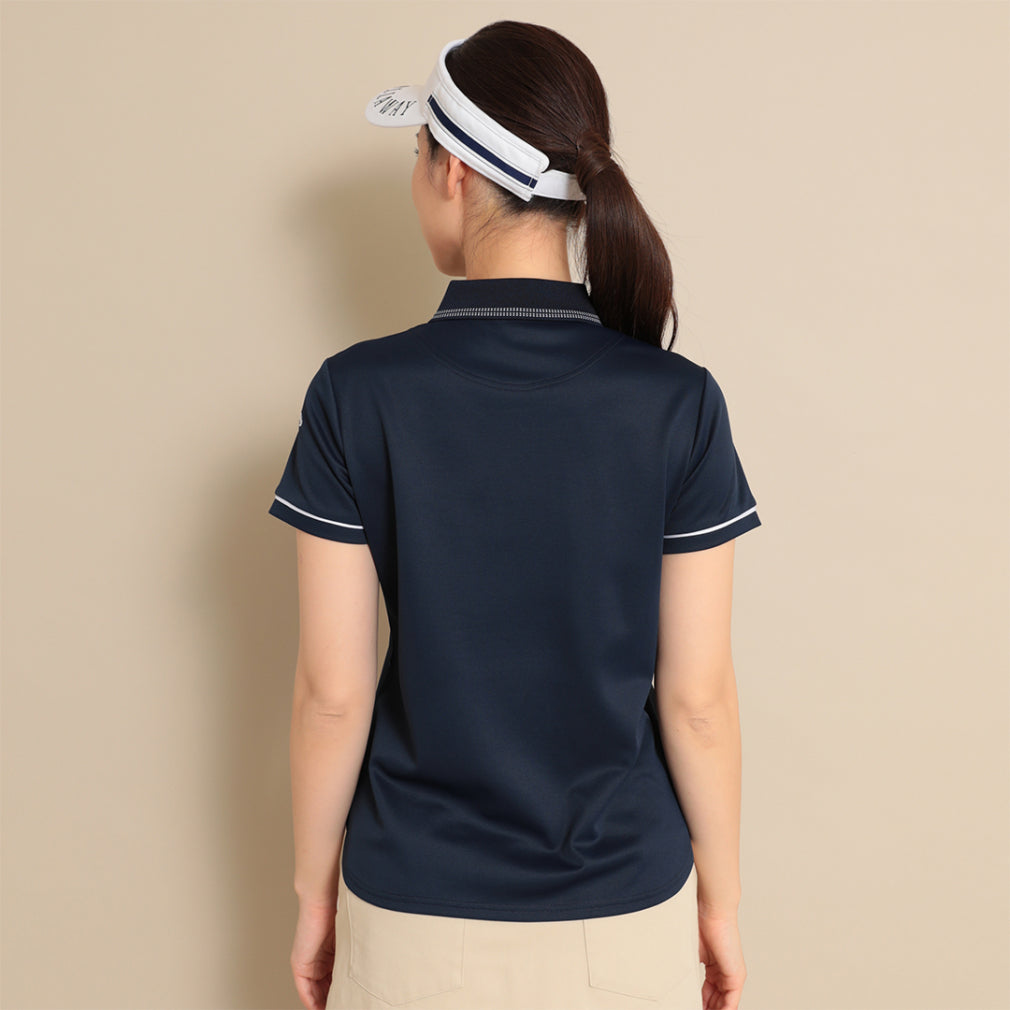 Callaway 女式高爾夫CALLAWAY 印花 Kanoko 短袖 Polo 衫 -(C23134200)