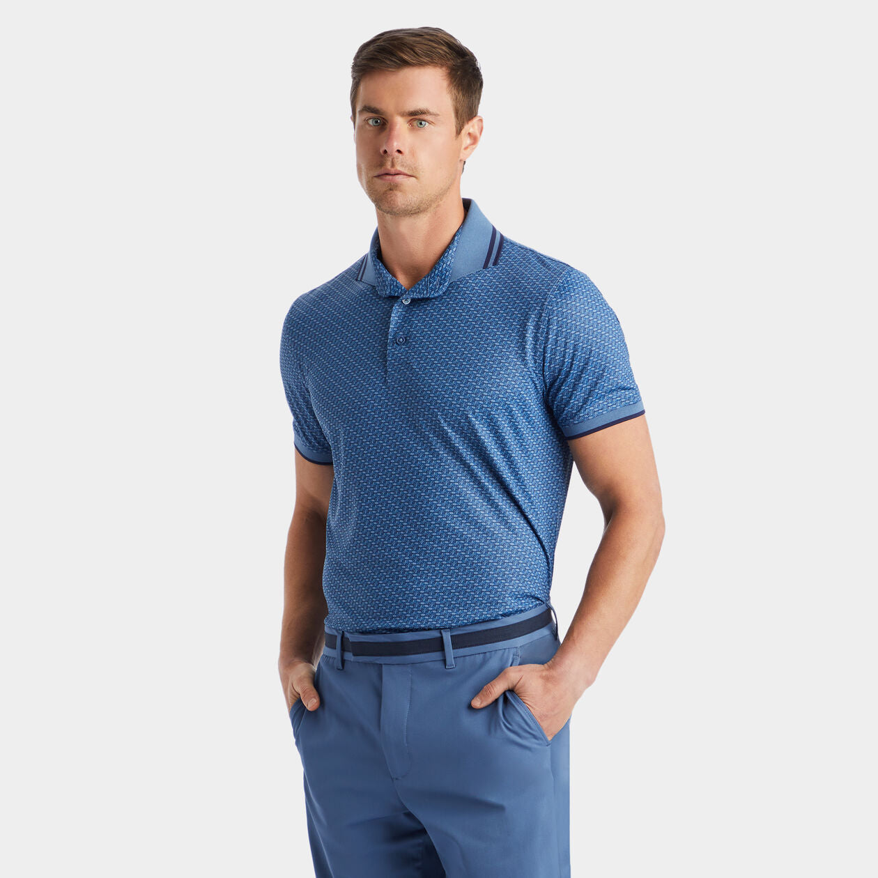 【新品】G/FORE G LINK 鑲邊袖科技平紋針織 POLO 衫
