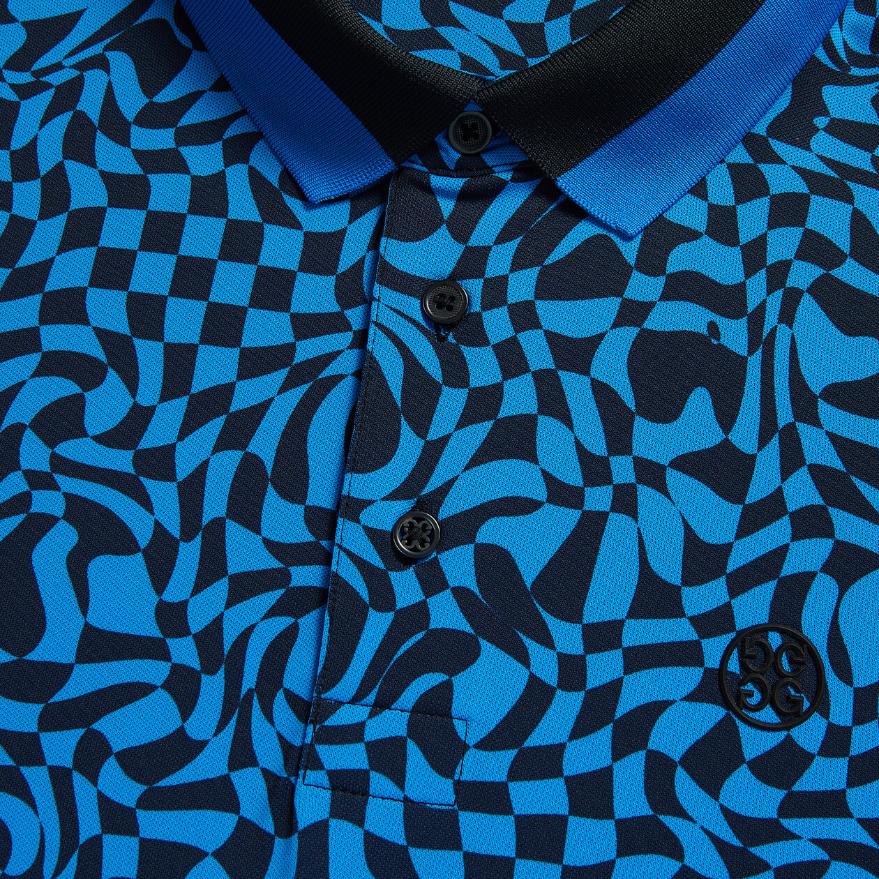 【新品】G/FORE迷你扭曲格紋鑲邊袖科技珠地佈 POLO 衫