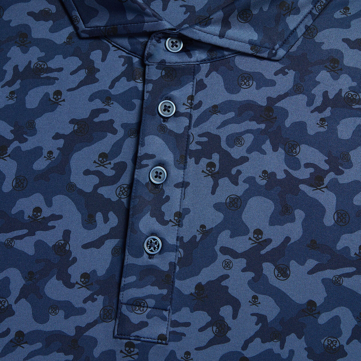 【新品】G/FORE映射迷彩男士平紋針織 Polo 衫(暮光之城)