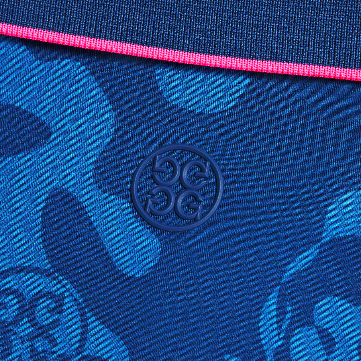 【新品】G/FORE爆炸迷彩科技平紋針織現代寬領鑲邊袖 POLO 衫