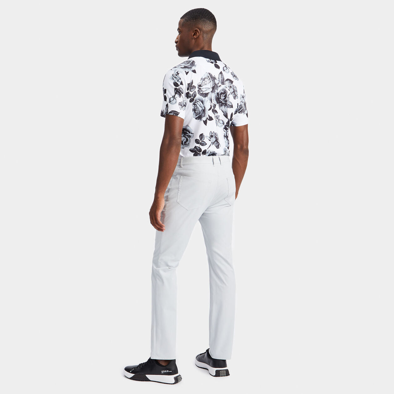 【新品】G/FORE 花卉科技球衣男士 Polo 衫(雪地)