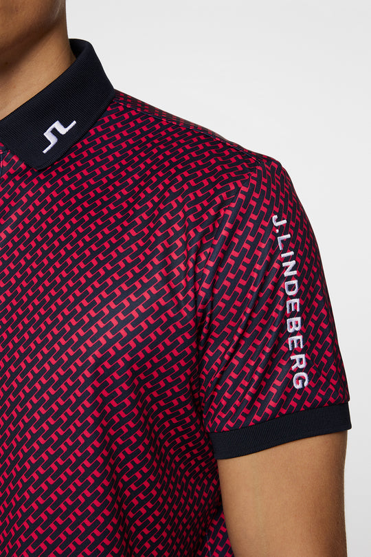 【新品】J LINDEBERG Tour Tech Print-GMJT11946-O541