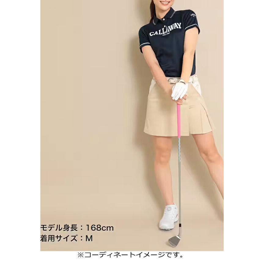 Callaway 女式高爾夫CALLAWAY 印花 Kanoko 短袖 Polo 衫 -(C23134200)