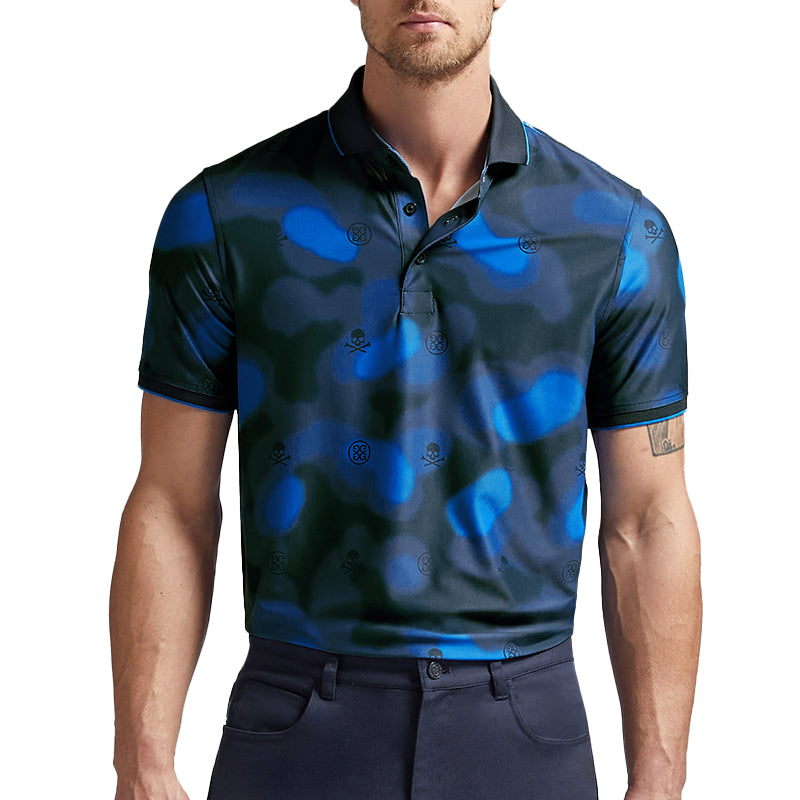 【新品】G/FORE Blur Icon Camo男款 科技高爾夫衫