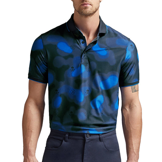 【新品】G/FORE Blur Icon Camo男款 科技高爾夫衫