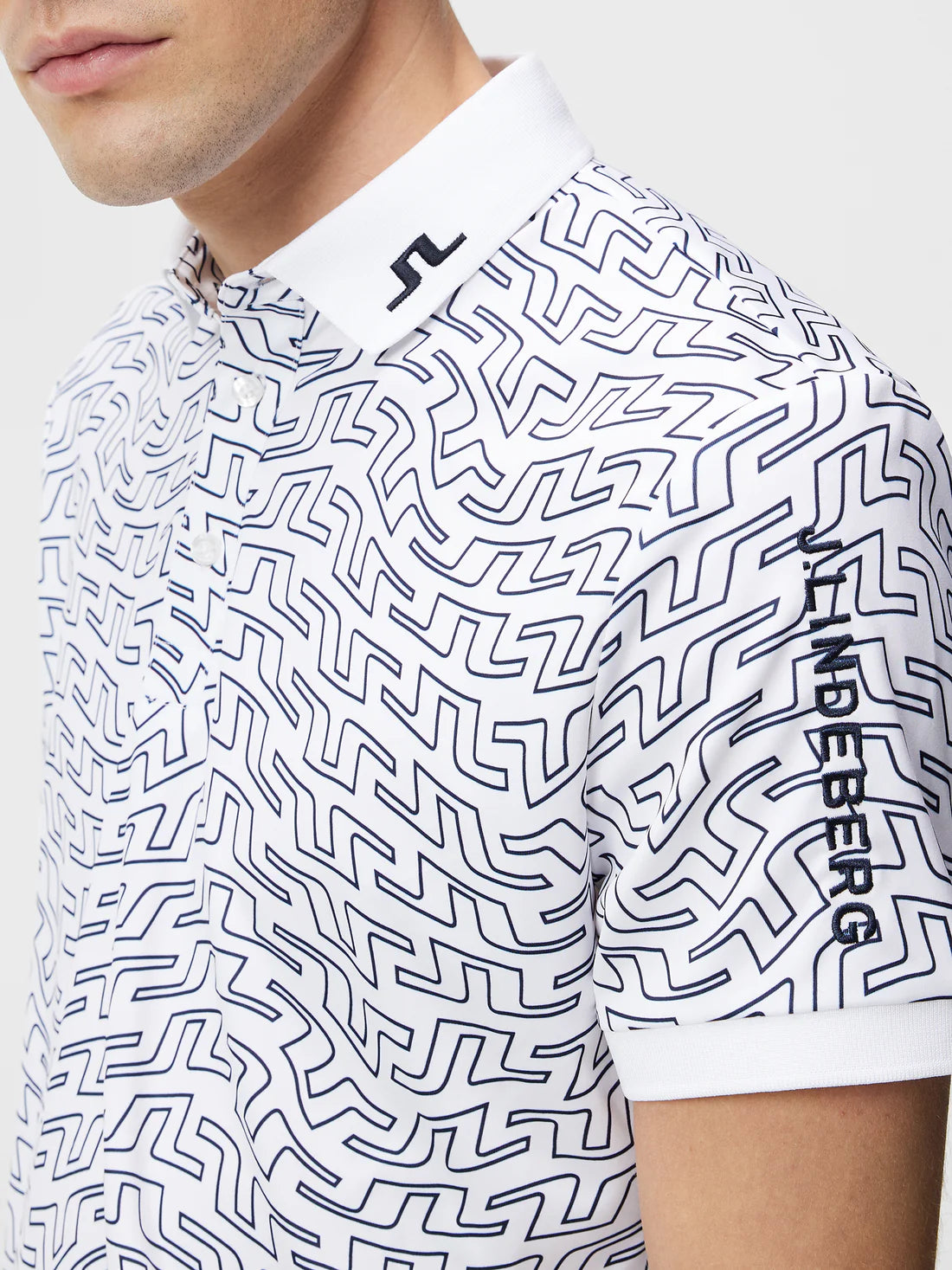 【新品】J.LINDEBERG TOUR TECH REG FIT 印花 POLO 衫-GMJT07644