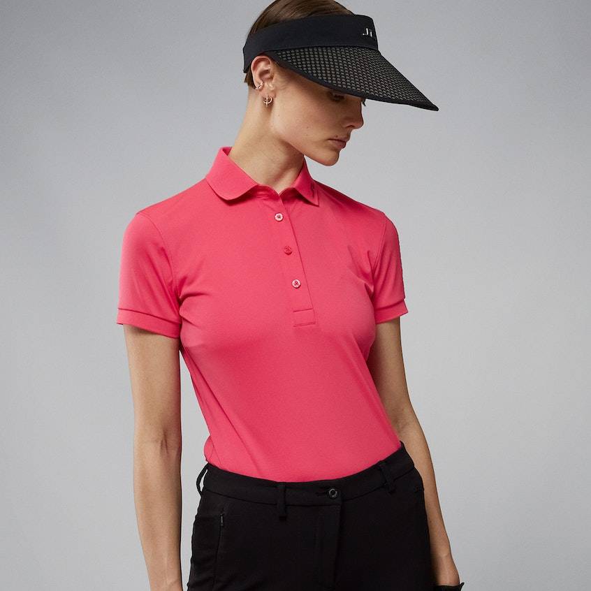【新品】J.LINDEBERG TOUR TECH POLO女款杜鵑花-GWJT06826