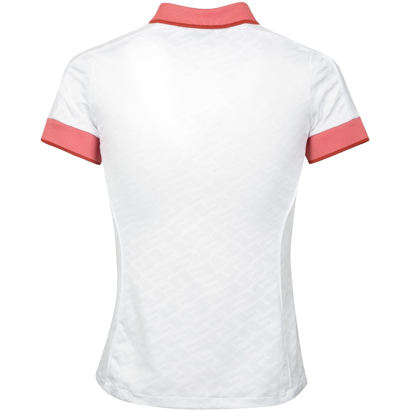 【特價】J.LINDEBERG GALIAH POLO SHIRT-白色/白色提花橋 Monogram-GWJT05385