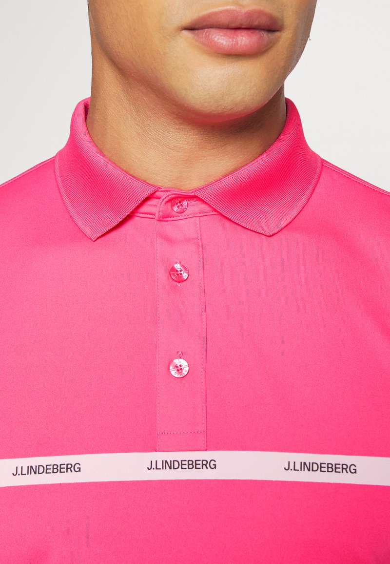 J.LINDEBERG.Tour Logo Chad Slim Fit TX Jersey Hot Pink-GMJT06916