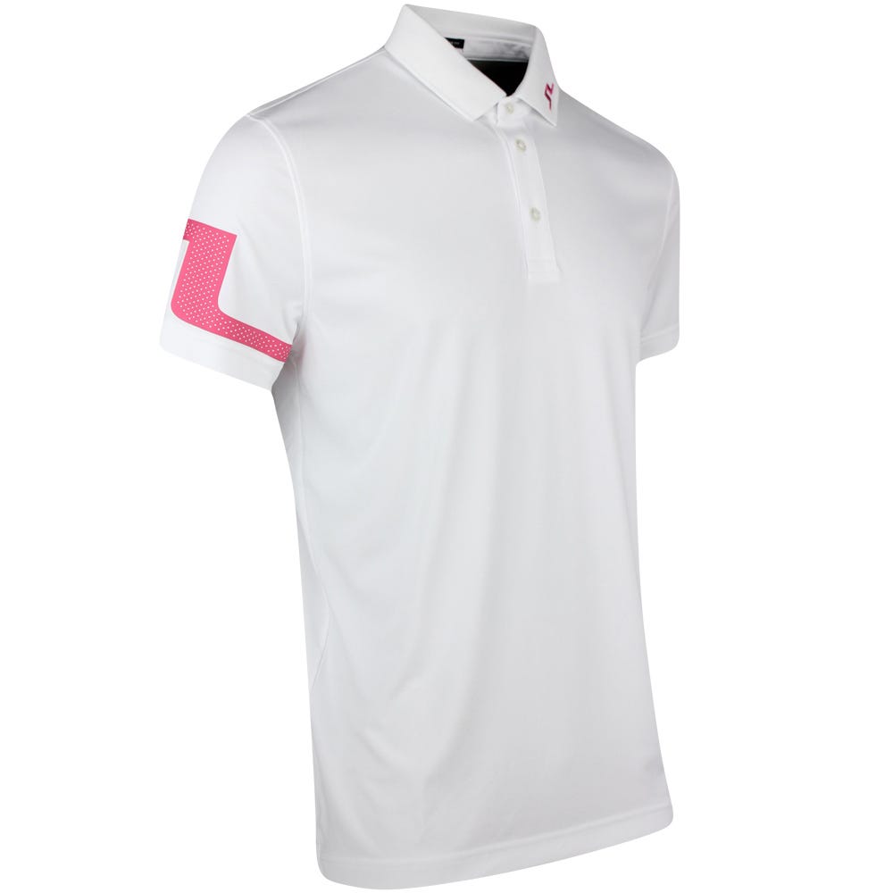 J LINDEBERG HEATH POLO SHIRT - HOT PINK- GMJT05552