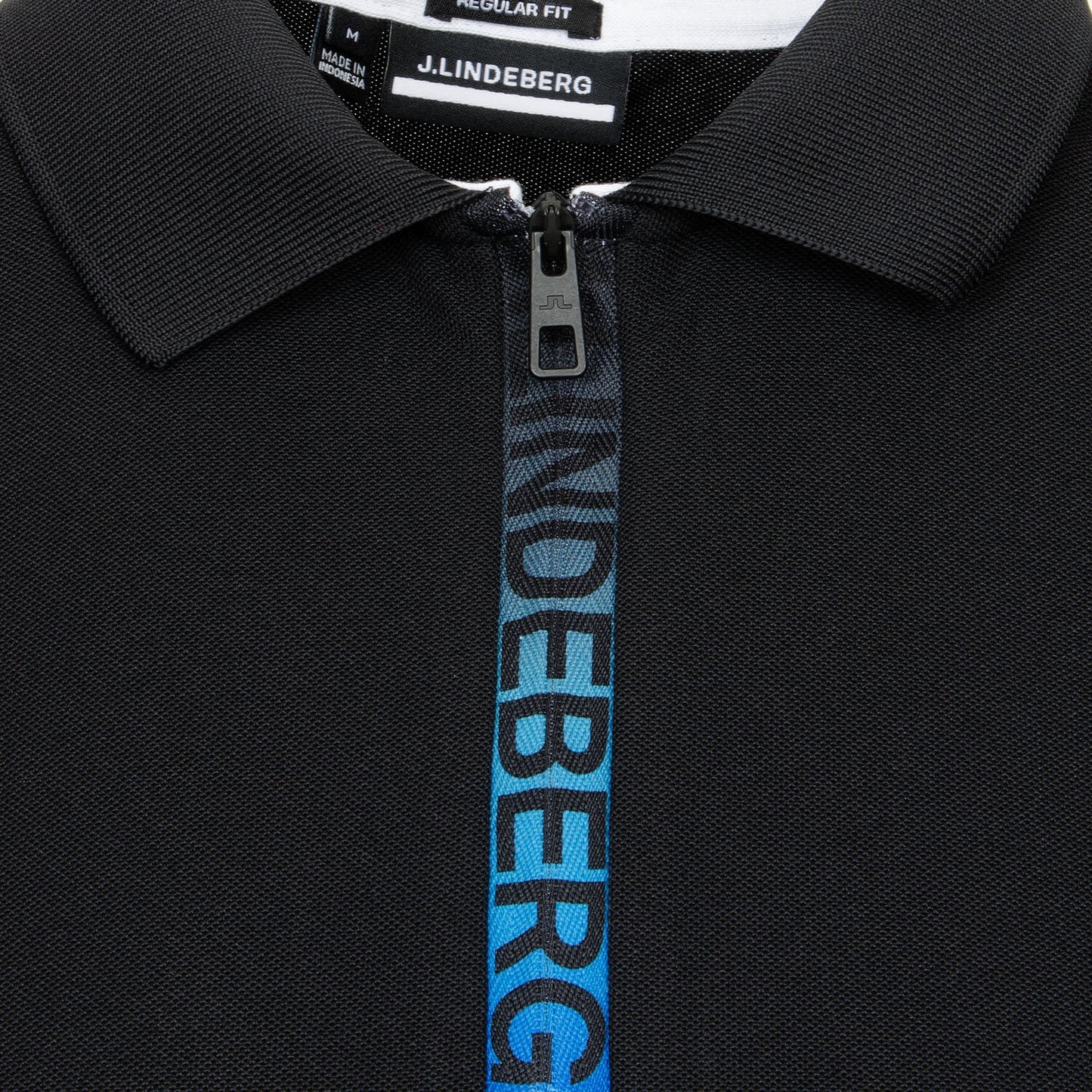 【新品】J.LINDEBERG BRAYDEN GOLF POLO-黑色-GMJT05693
