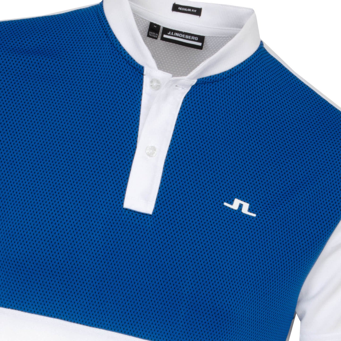J LINDEBERG JORDAN POLO SHIRT-SKYDIVER/WHITE-GMJT05637