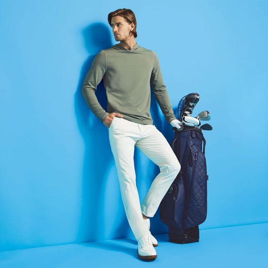 【新品】G/FORE 4 向彈性修身男長褲(石色)