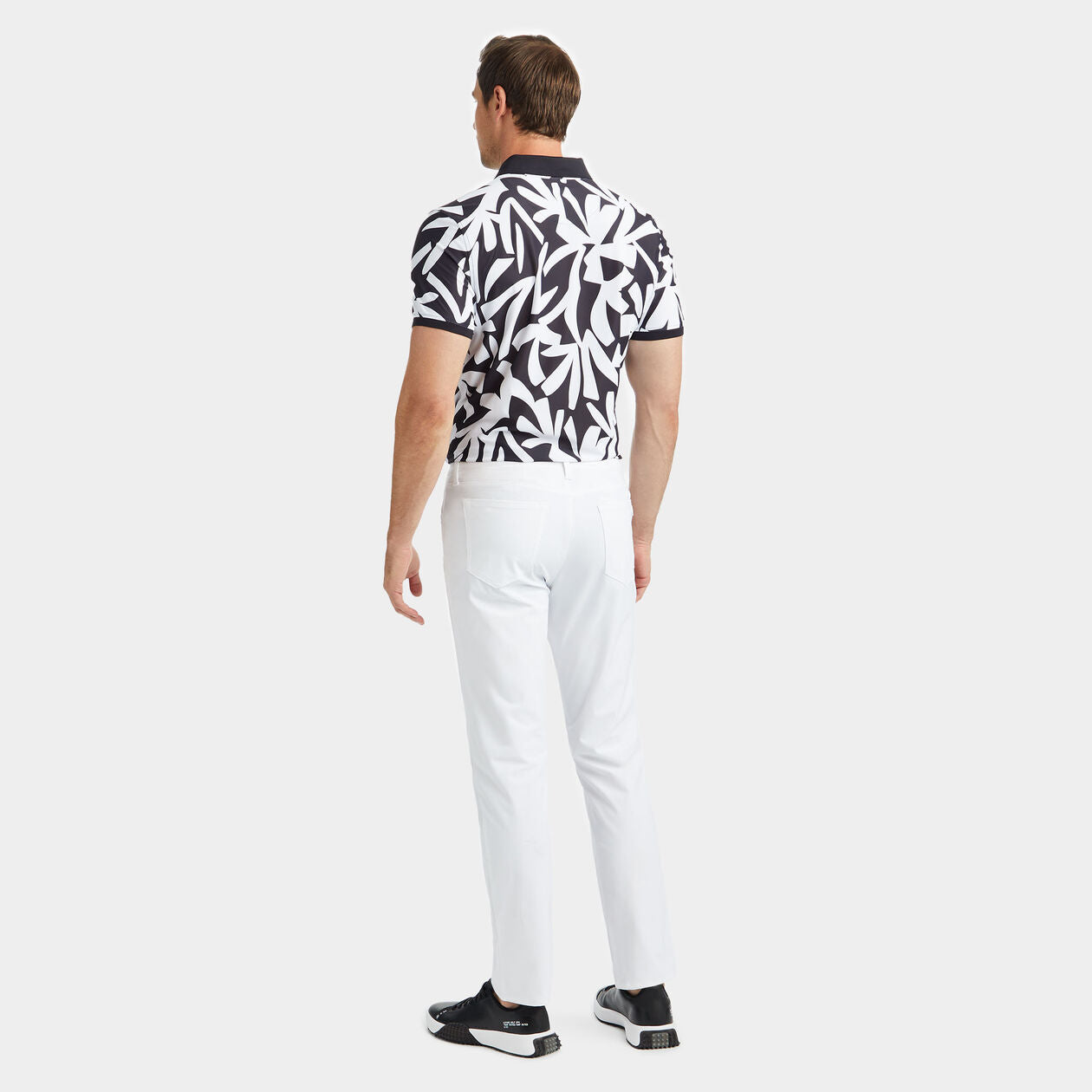 【新品】G/FORE撞色棕櫚科技珠地佈現代寬領 POLO 衫