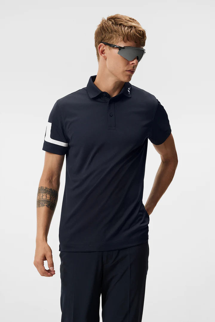 【特價】J LINDEBERG HEATH 常規版型高爾夫 POLO 衫(深藍)-GMJT06335