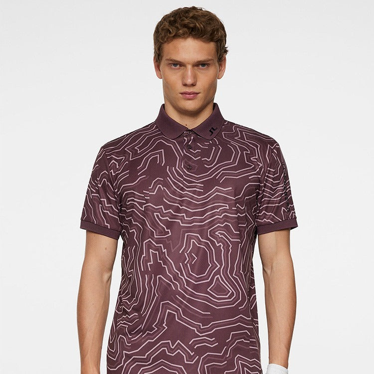 【新品】J LINDEBERG Tour Tech Print-GMJT13043-Q296