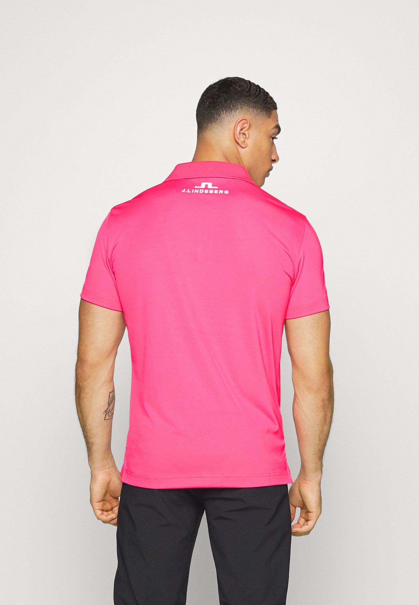 J.LINDEBERG.Tour Logo Chad Slim Fit TX Jersey Hot Pink-GMJT06916