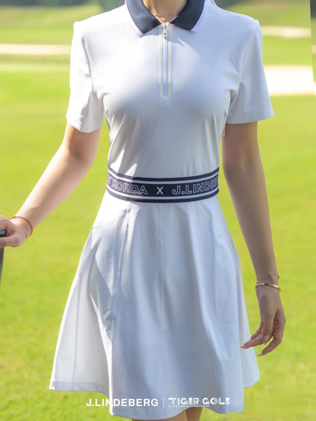 【新品】J.LINDEBERG Nelly Korda聯名款高爾夫襯衫連衣裙-GWSD07496