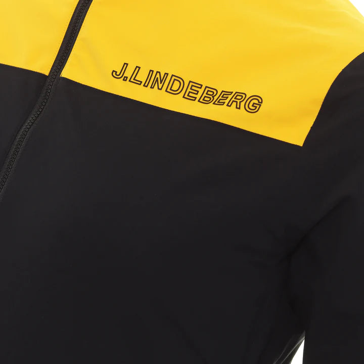 【特價】J LINDEBERG BRIDGE 男士防水高爾夫夾克 - 黑色AMOW06370